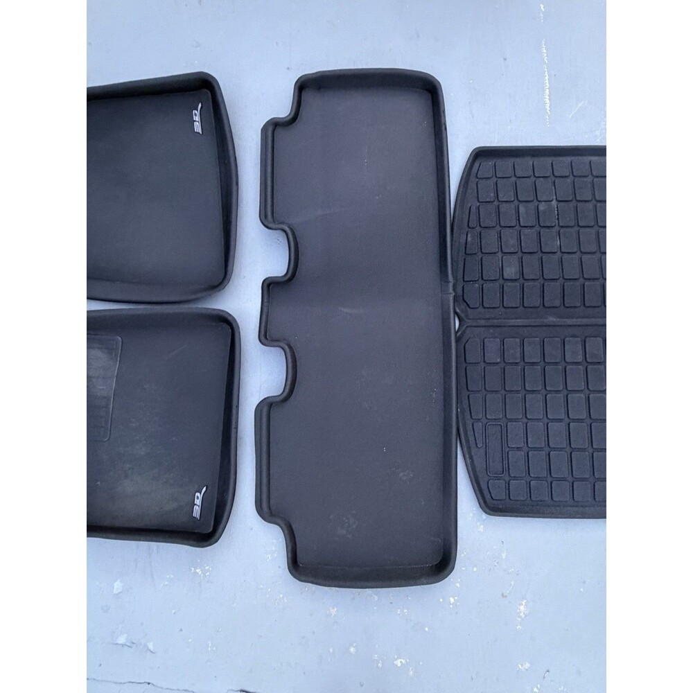 Tesla Model Y Floor Mats 5-Seater 2021-2025 Waterproof All Weather 6PCS Set
